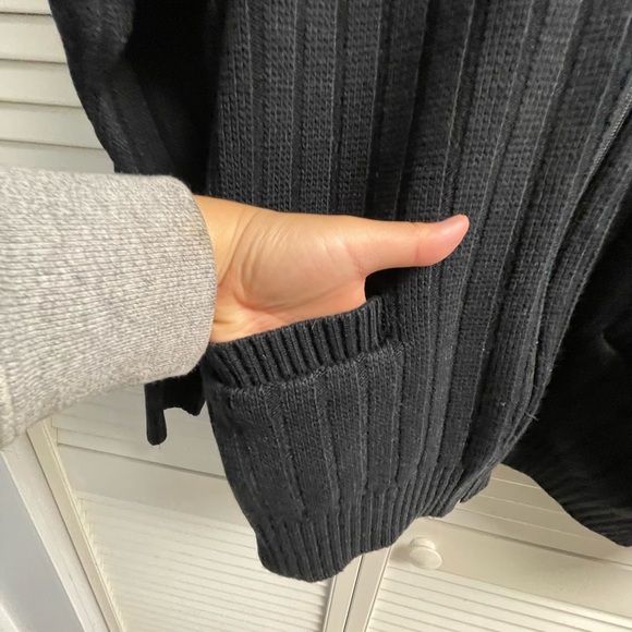 Mens Vintage Arnold Palmer Grandpa Black Zip Cardigan Size XL - Picture 5 of 6